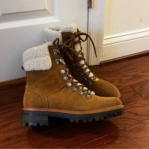 Marc Fisher Suede Cozy Hiker Boots